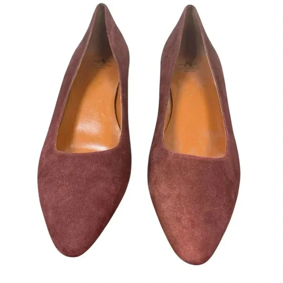 Aquatalia Block Suede pump Pasha Deep Wine Red Pasha US 13 EUC - Picture 3 of 11